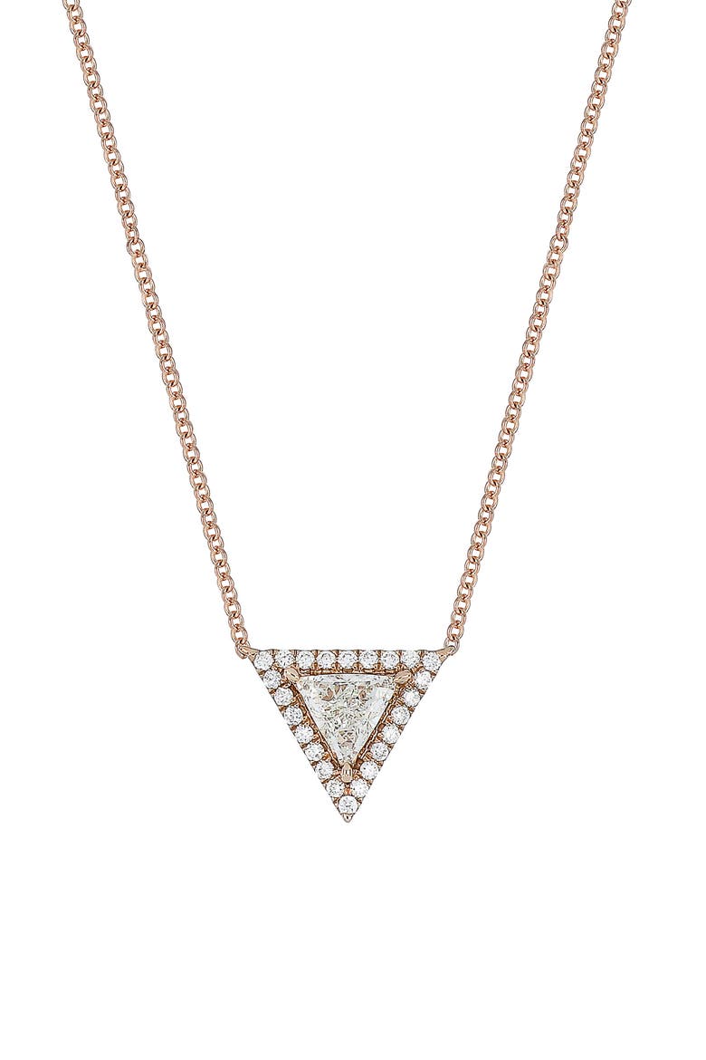 Diamond Pendant Necklace (Nordstrom Exclusive), Main, color, ROSE GOLD