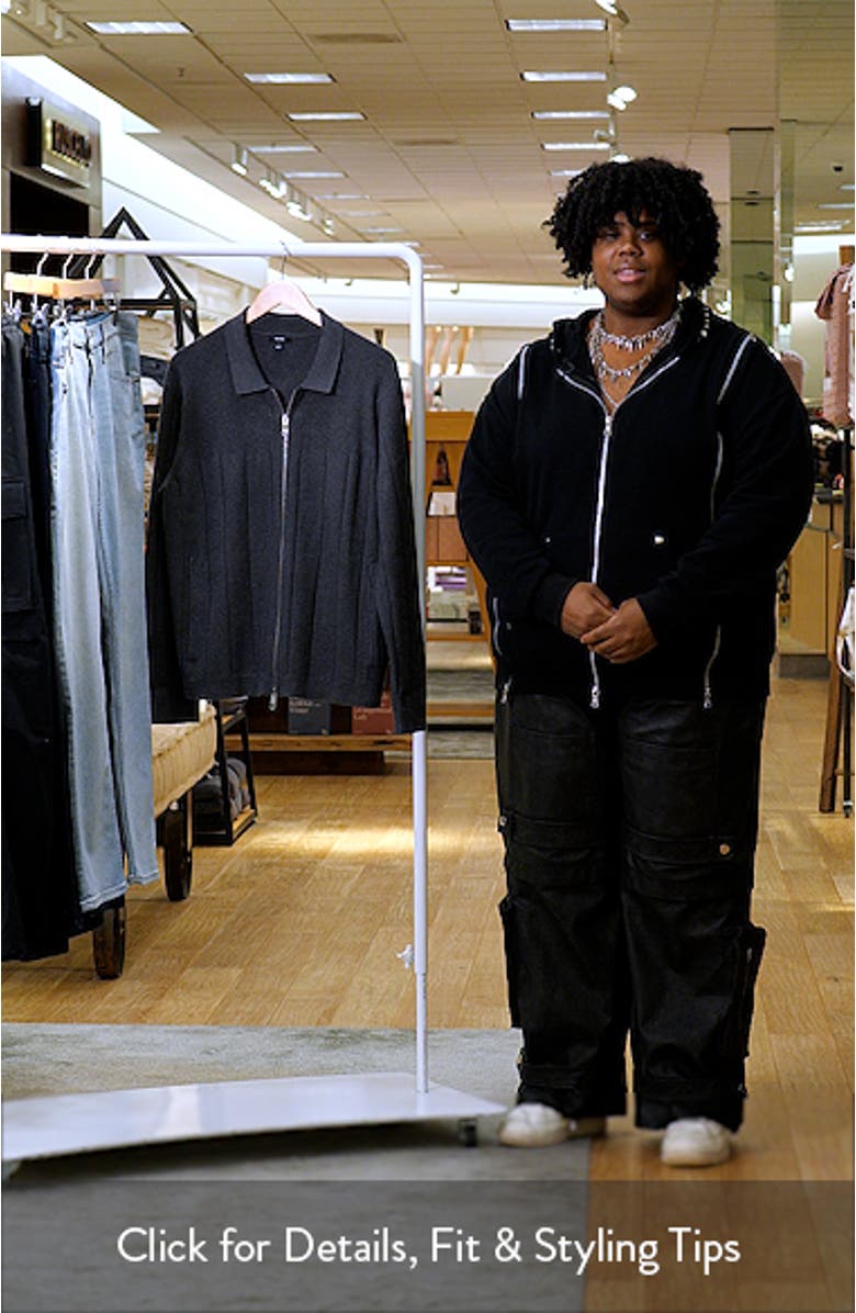 Cassius Wide Rib Zip Cardigan, sales video thumbnail