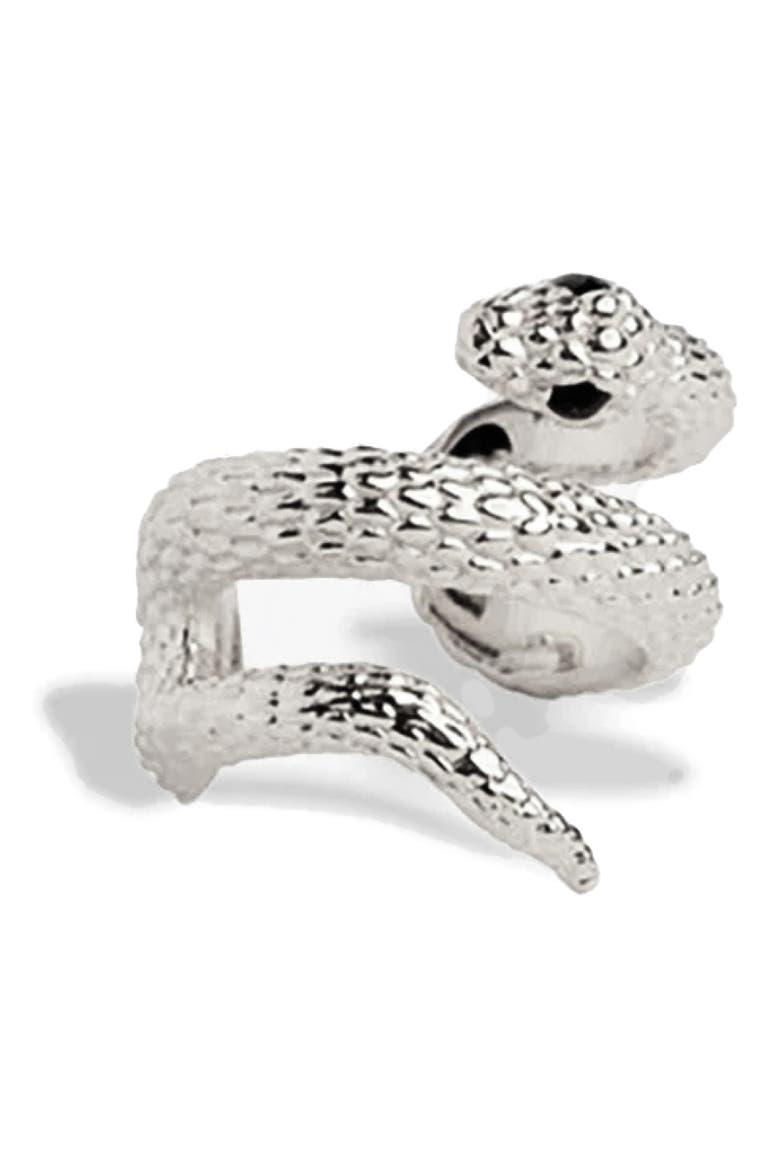 Serpents Embrace Ear Cuff, Main, color, 925 STERLING SILVER