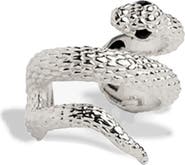 Awe Inspired Serpents Embrace Ear Cuff