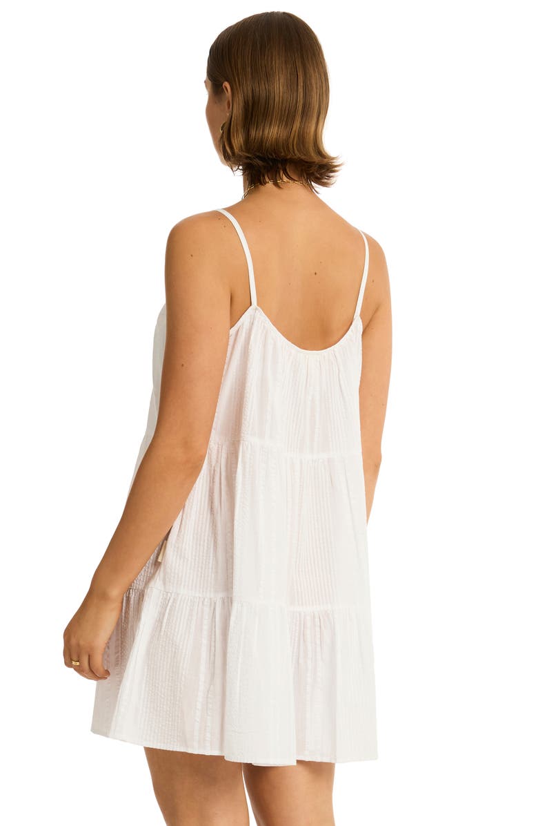 Sea Level Heatwave Cover-Up Minidress, Alternate, color, 