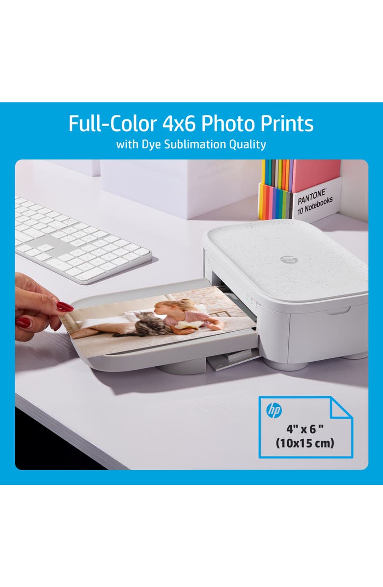 HP Sprocket Studio Plus 4x6 Printer, Alternate, color, White