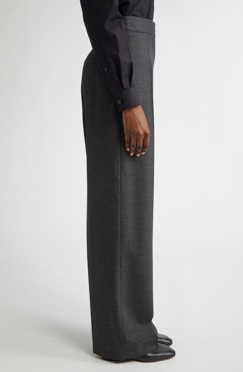 The Row Gordon Virgin Wool Wide Leg Pants, Alternate, color,
