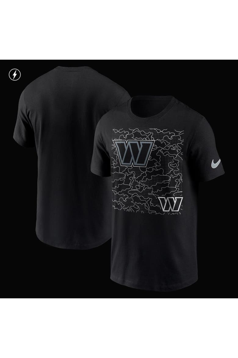 Men's Nike Black Washington Commanders RFLCTV T-Shirt, Alternate, color, Black