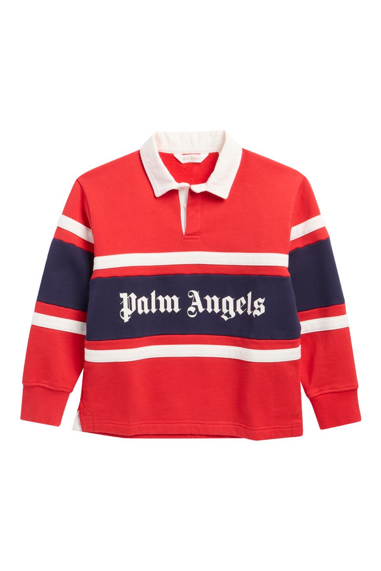 Kids' Rugby Sweatshirt, Main, color, RED - OFF WHITE