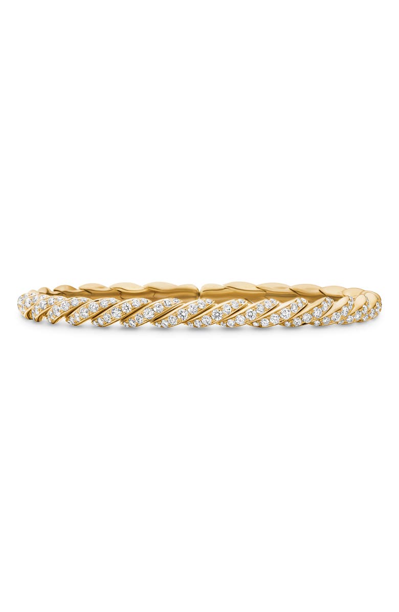 David Yurman Pavéflex Bracelet in 18K Gold with Diamonds, Main, color, Gold/ Diamond