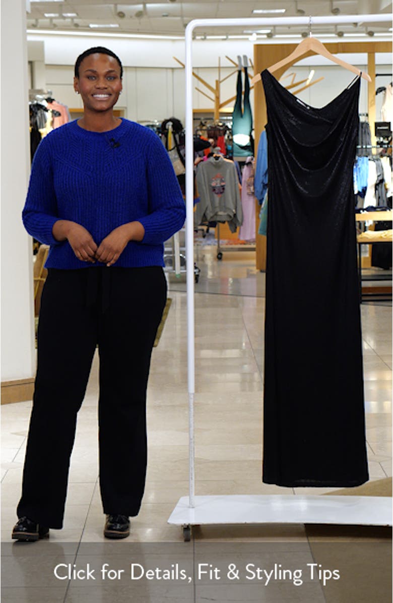 Liberty Metallic Jersey Gown, sales video thumbnail