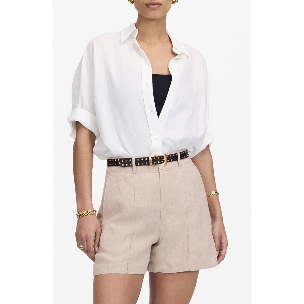 Madewell Linen Trouser Shorts