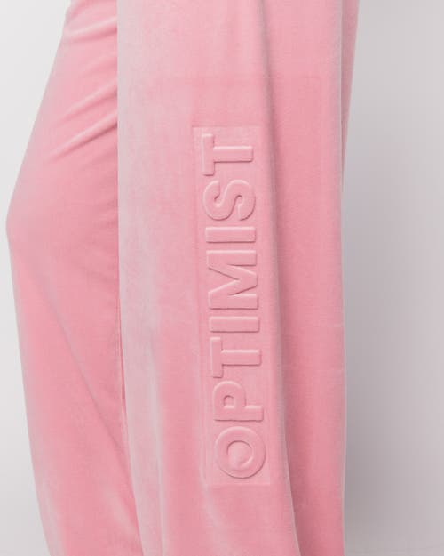 Samii Ryan Optimist Velour Pants In Pink