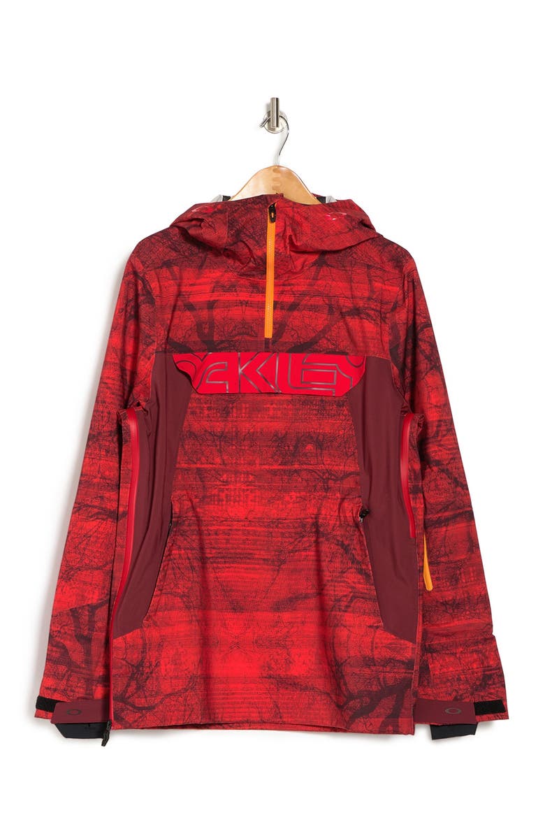 Oakley Black Forest 3L 15K Hooded Quarter Zip Shell Jacket, Alternate, color, 