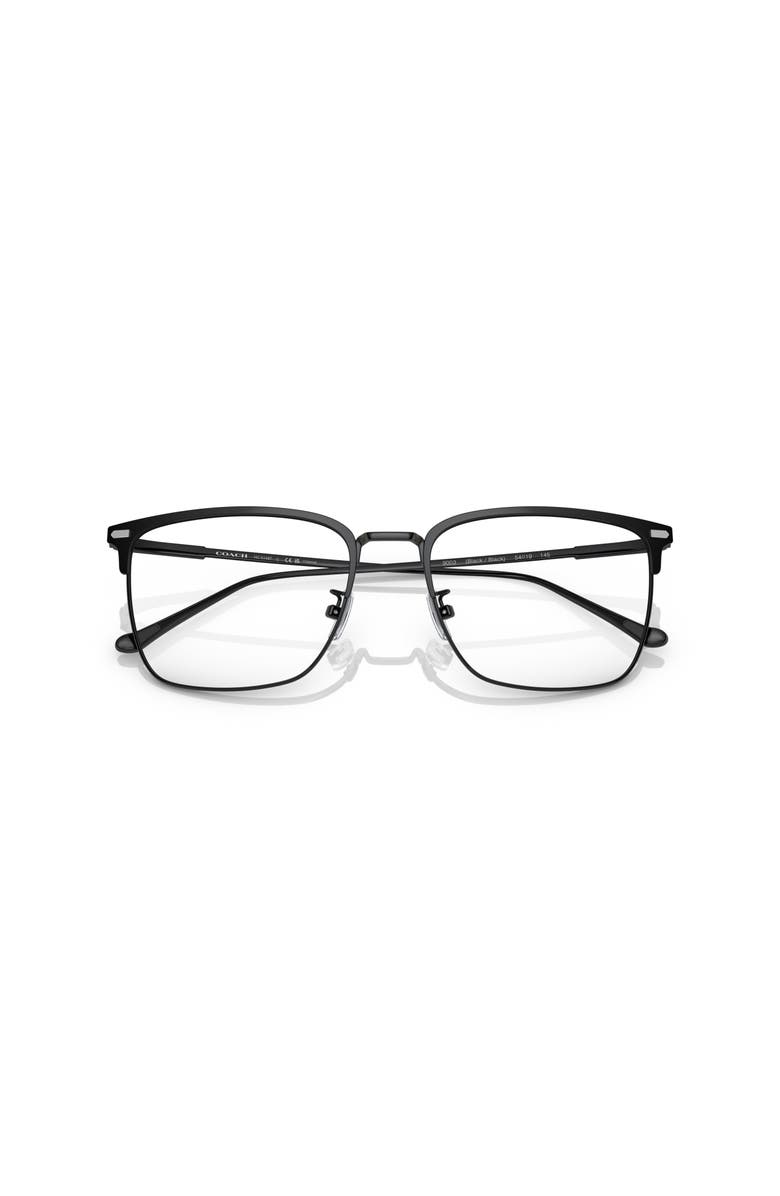 COACH 54mm Square optical glasses, Alternate, color, Black