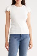 CYRUS Cap Sleeve Rib Top
