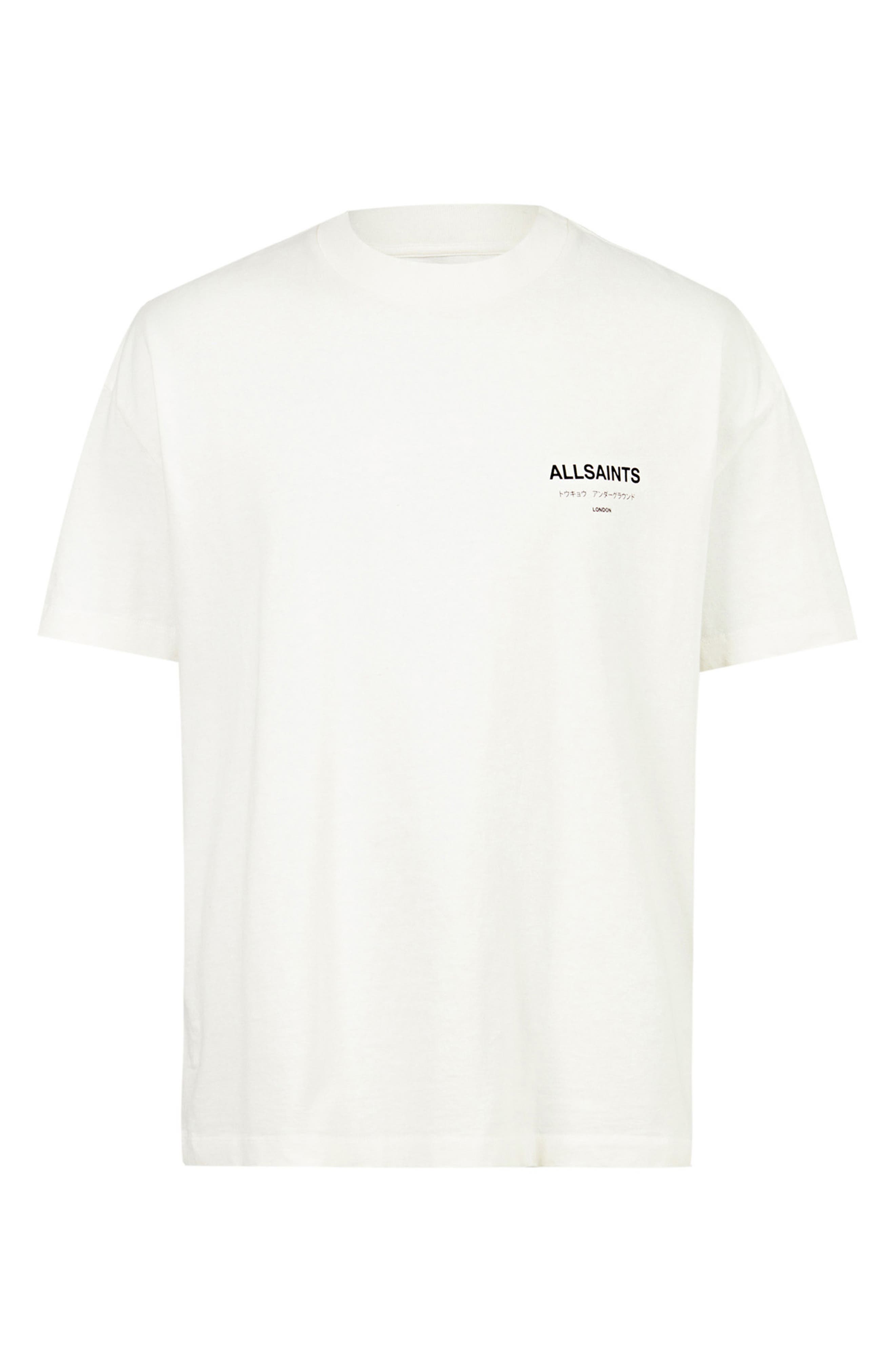 Мужские футболки AllSaints Underground Oversize Graphic T-Shirt — фото 5