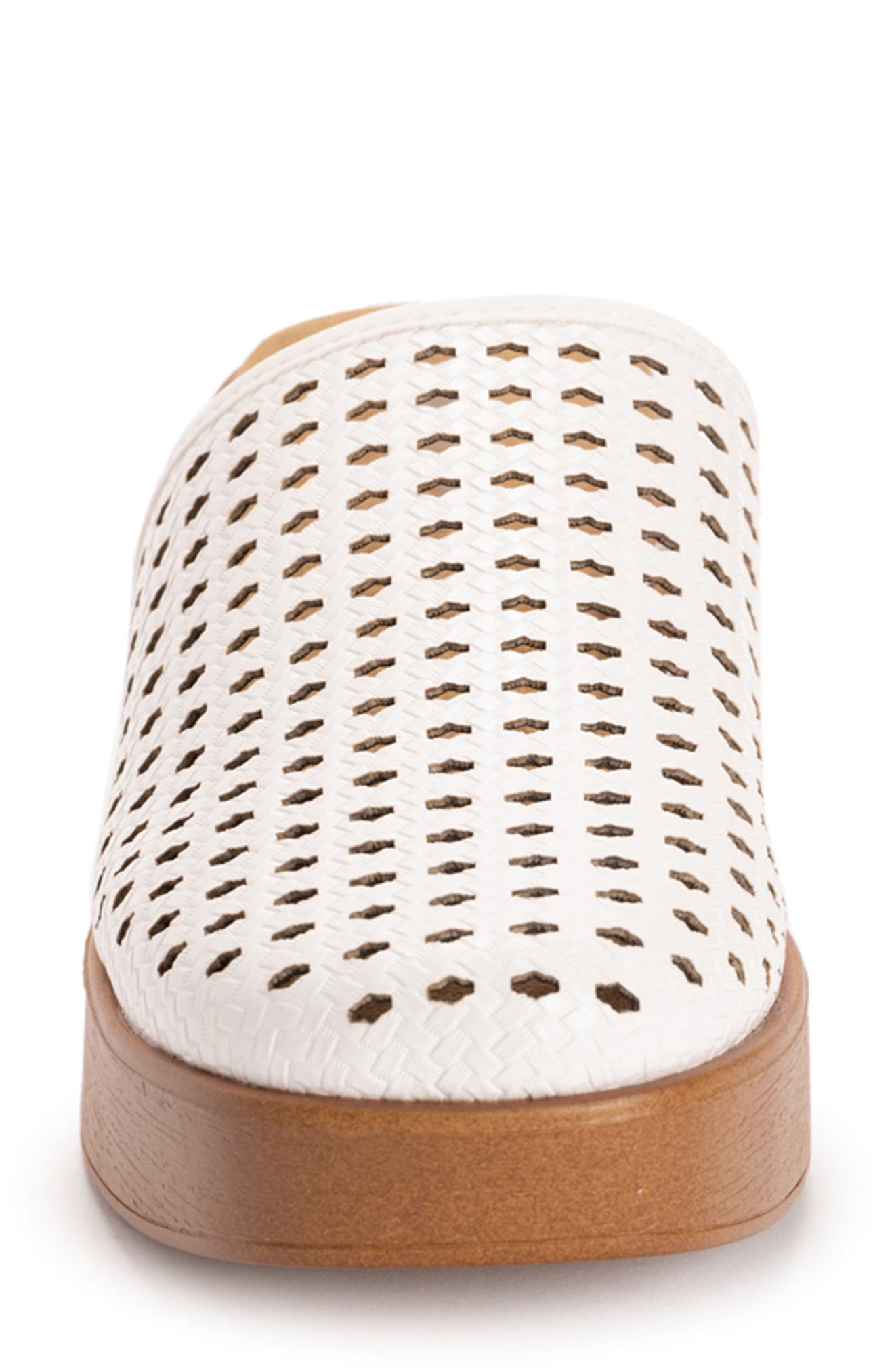 MUK LUKS Callen Platform Clog, Alternate, color, White