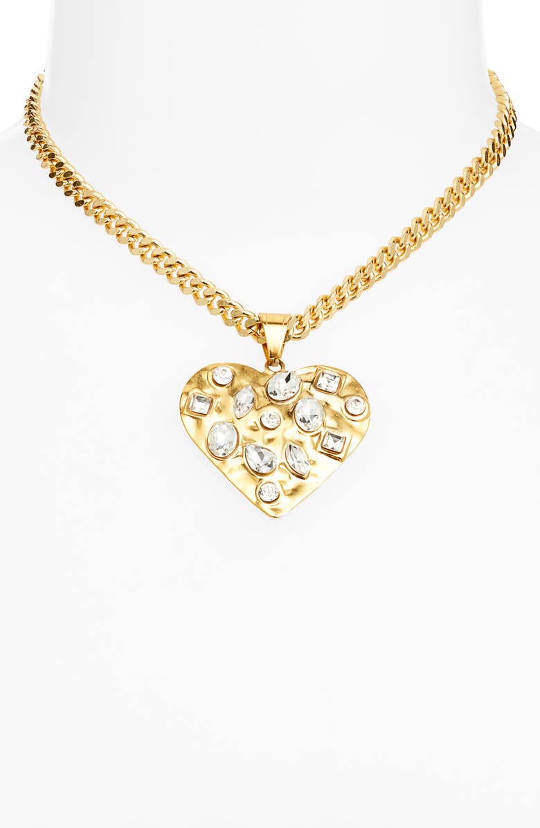 VIDAKUSH Heart Pendant Collar Necklace, Alternate, color, Gold