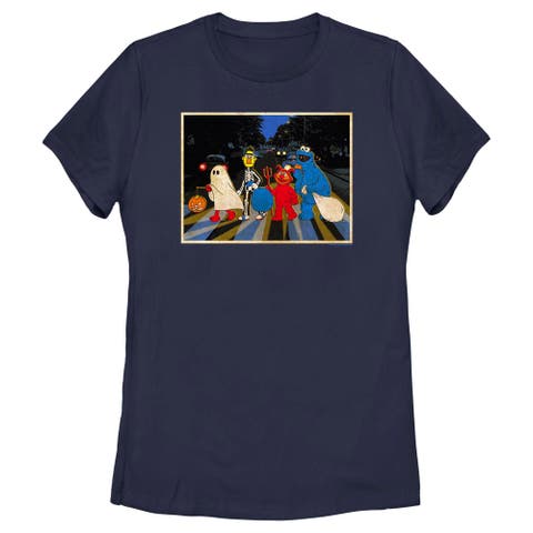 Women's Sesame Street Halloween Abbey Road  Graphic T-Shirt