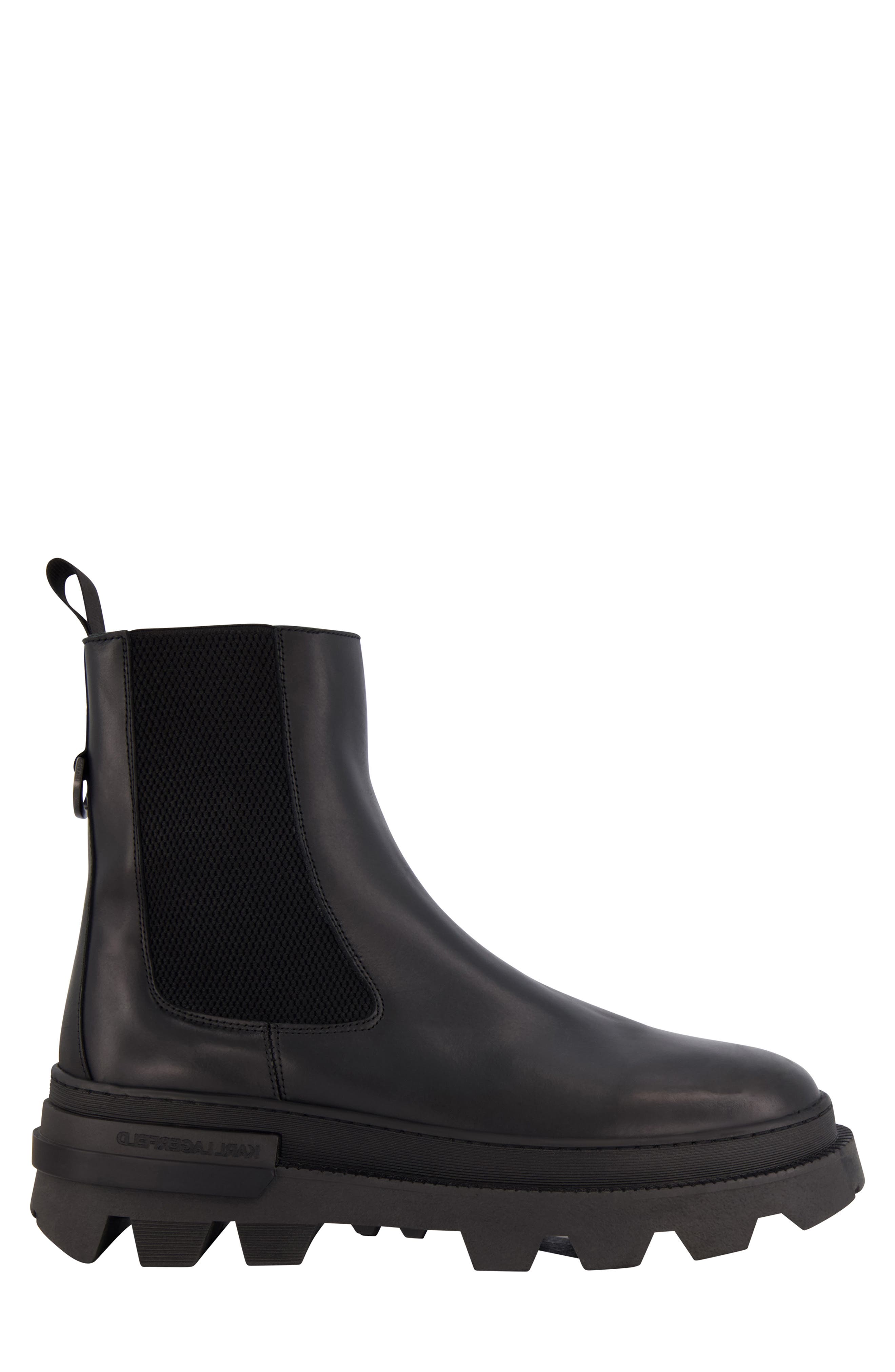 KARL LAGERFELD PARIS Chelsea Boot, Alternate, color, Black