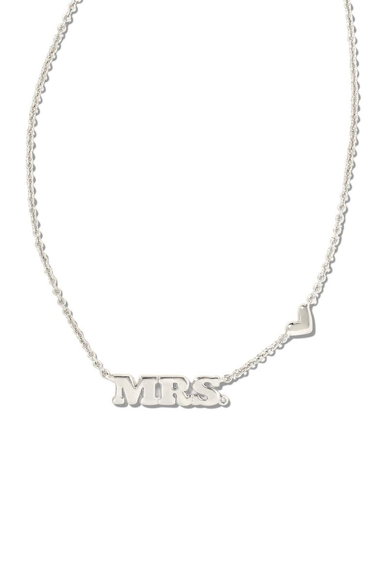 Mrs. Pendant Necklace, Alternate, color, RHODIUM