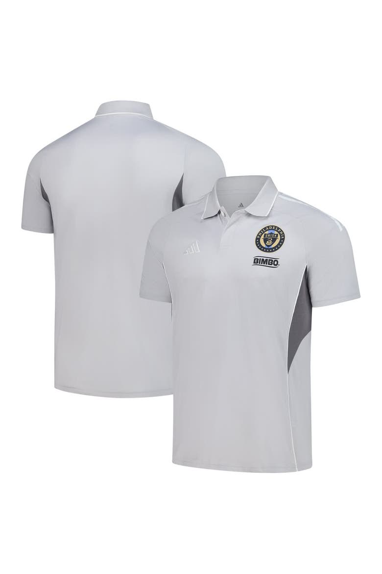 Men's adidas Silver Philadelphia Union 2025 Training Polo, Alternate, color, Silver