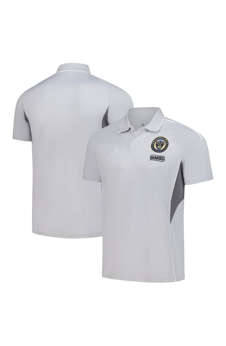 adidas Men's adidas Silver Philadelphia Union 2025 Training Polo, Alternate, color, Silver
