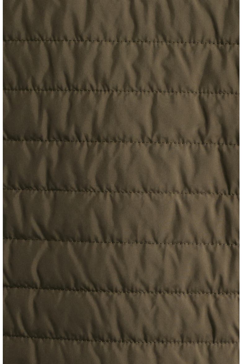 Reversible Quilted & Knit Vest, Alternate, color, OLIVE/ MARLED OLIVE