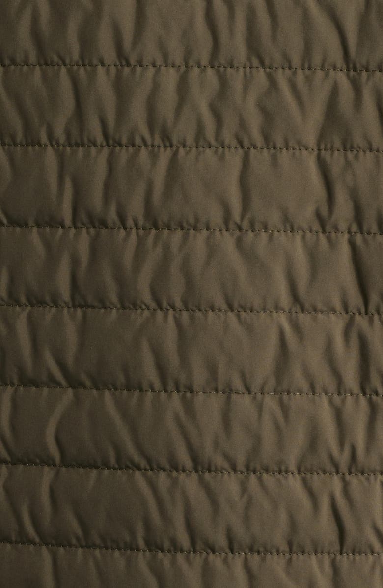 Johnston & Murphy Reversible Quilted & Knit Vest, Alternate, color, Olive/ Marled Olive