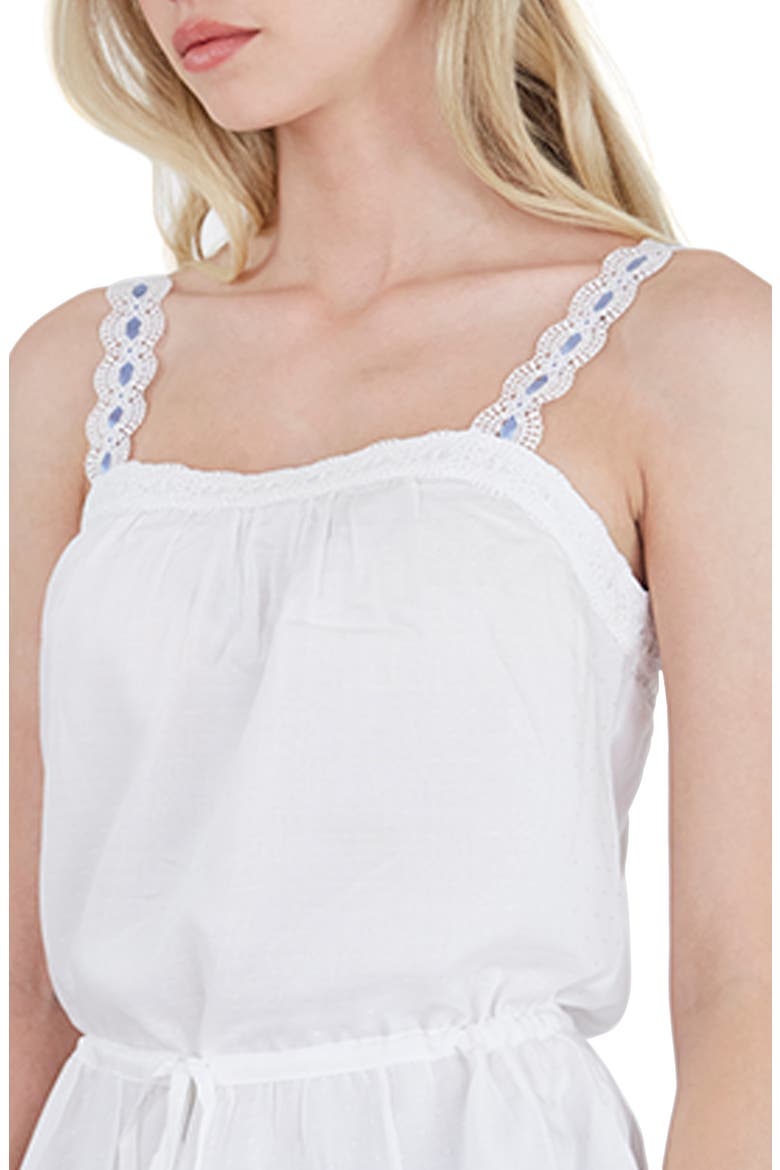 Zherra Cinched Waist Tank, Alternate, color, WHITE