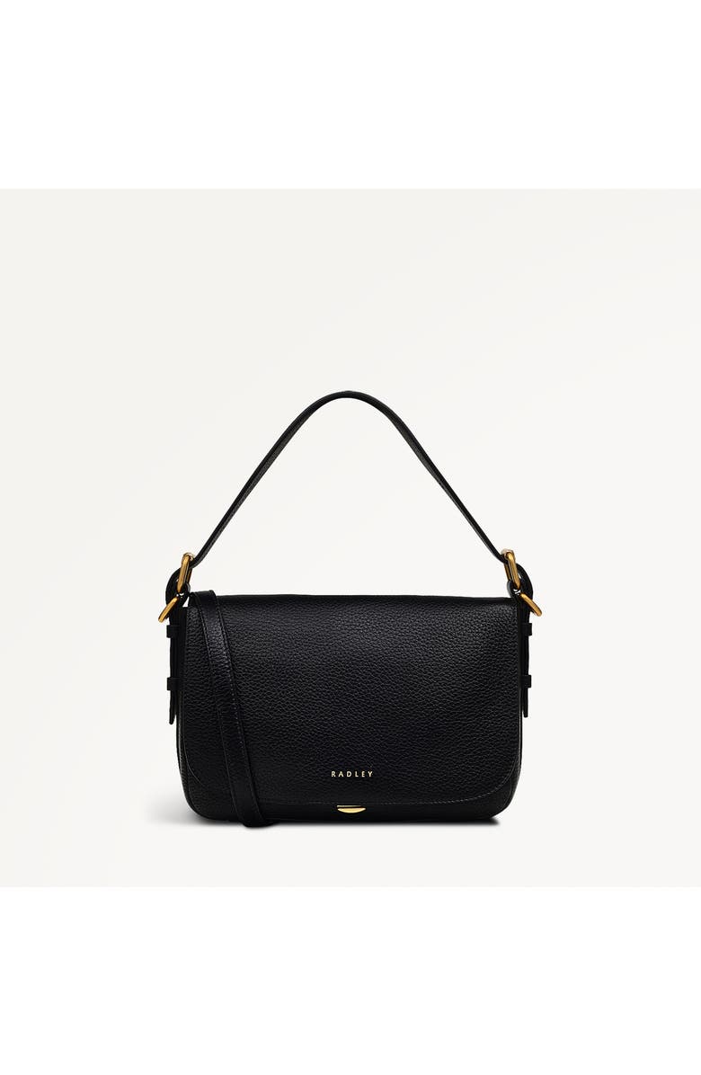 Radley Grafton Street Small Flapover Crossbody Bag, Main, color, Black