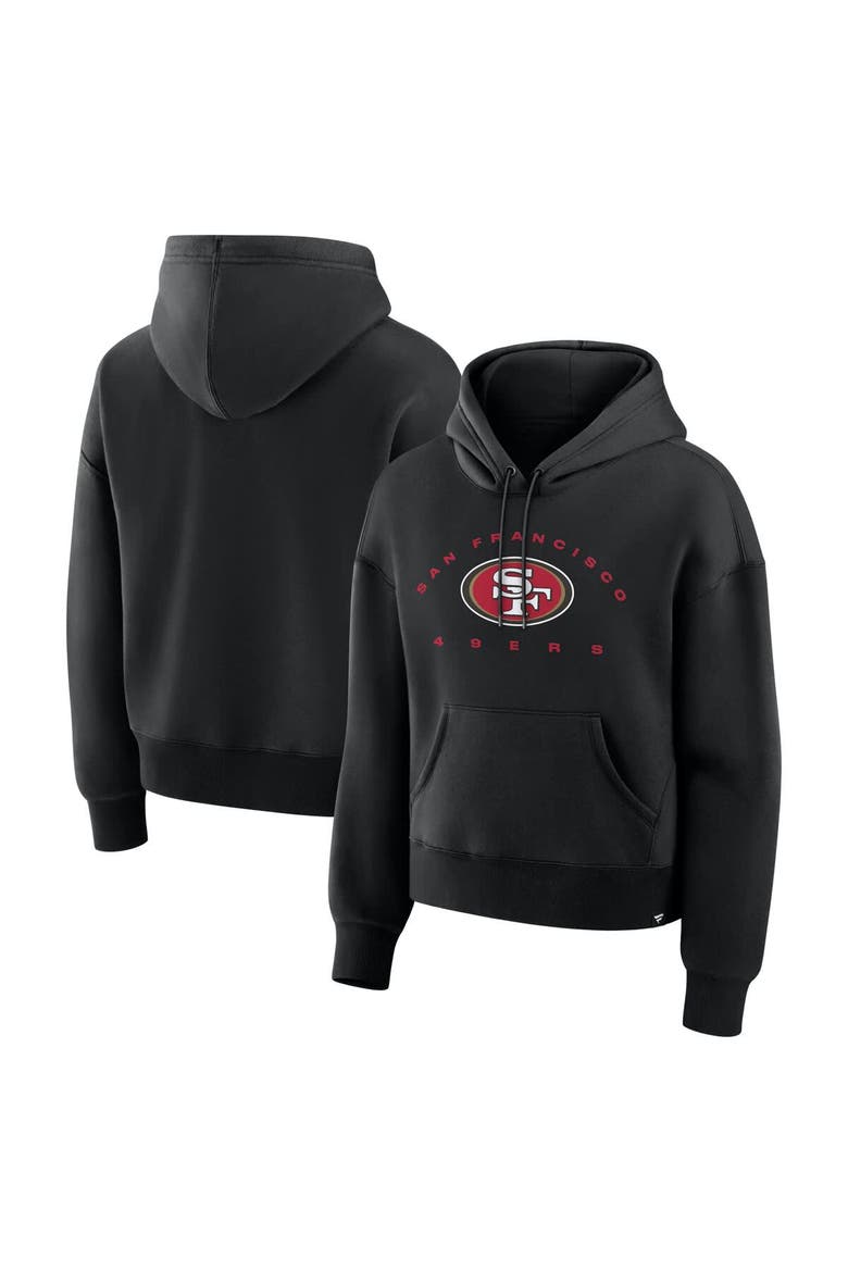 Women's Fanatics Black San Francisco 49ers Eligible Receiver Legacy Pullover Hoodie, Main, color, Black