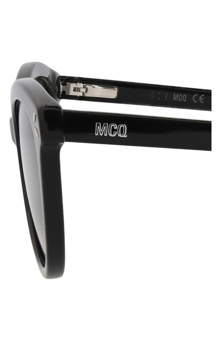 MCQ 51mm Core Cat Eye Sunglasses, Alternate, color, Black Black Grey