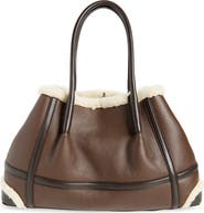 Bottega Veneta Medium Pinacoteca Leather & Genuine Shearling Tote