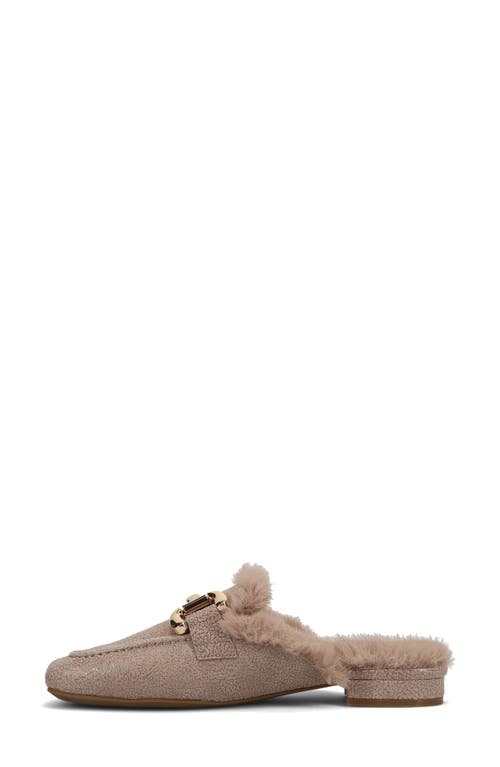 Vaneli Skyla Faux Fur Lined Mule In Brown