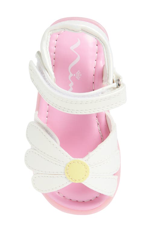 Nina Kids' Jaylin Daisy Sandal In White
