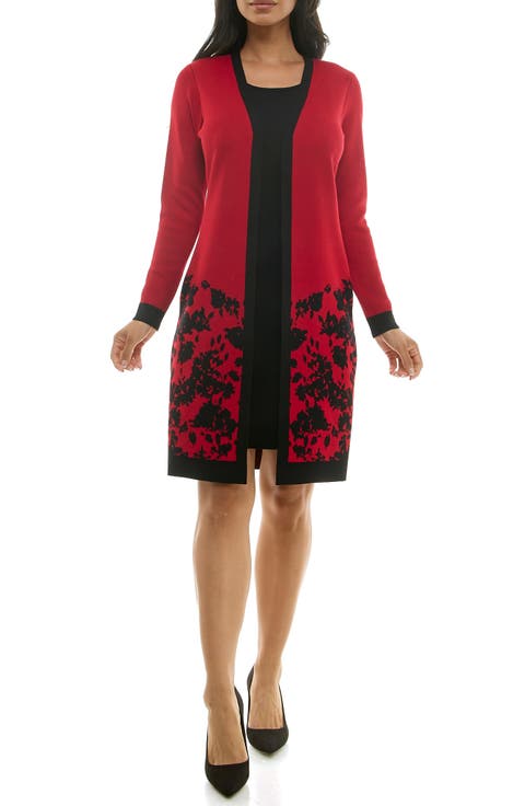 Long Sleeve Twofer Dress