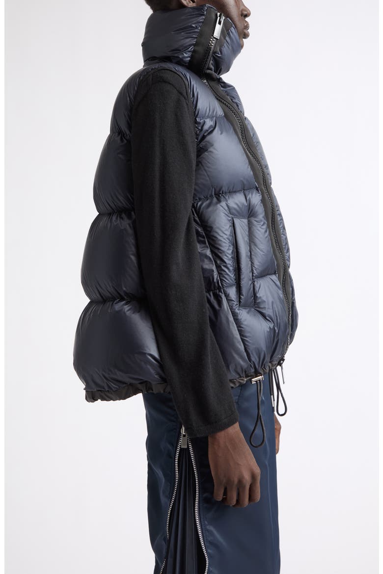 Asymmetric Down Puffer Vest, Alternate, color, DARK NAVY