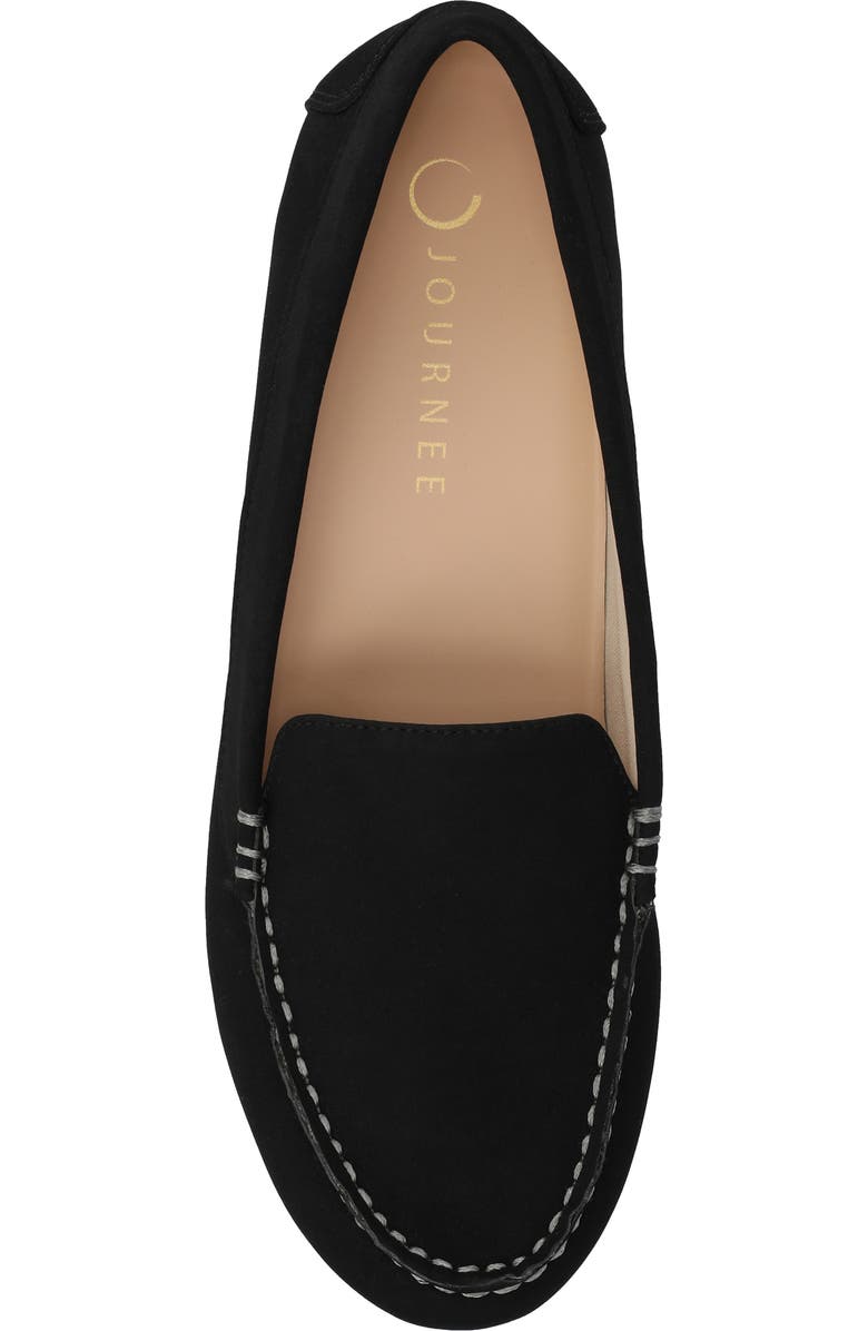 Journee Collection Oreta Driving Loafer - Wide Width Available, Alternate, color, Black