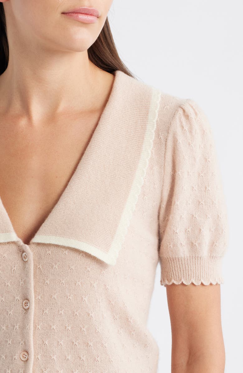 FRAME The Sailor Cashmere Cardigan, Alternate, color, Pink Sand Multi