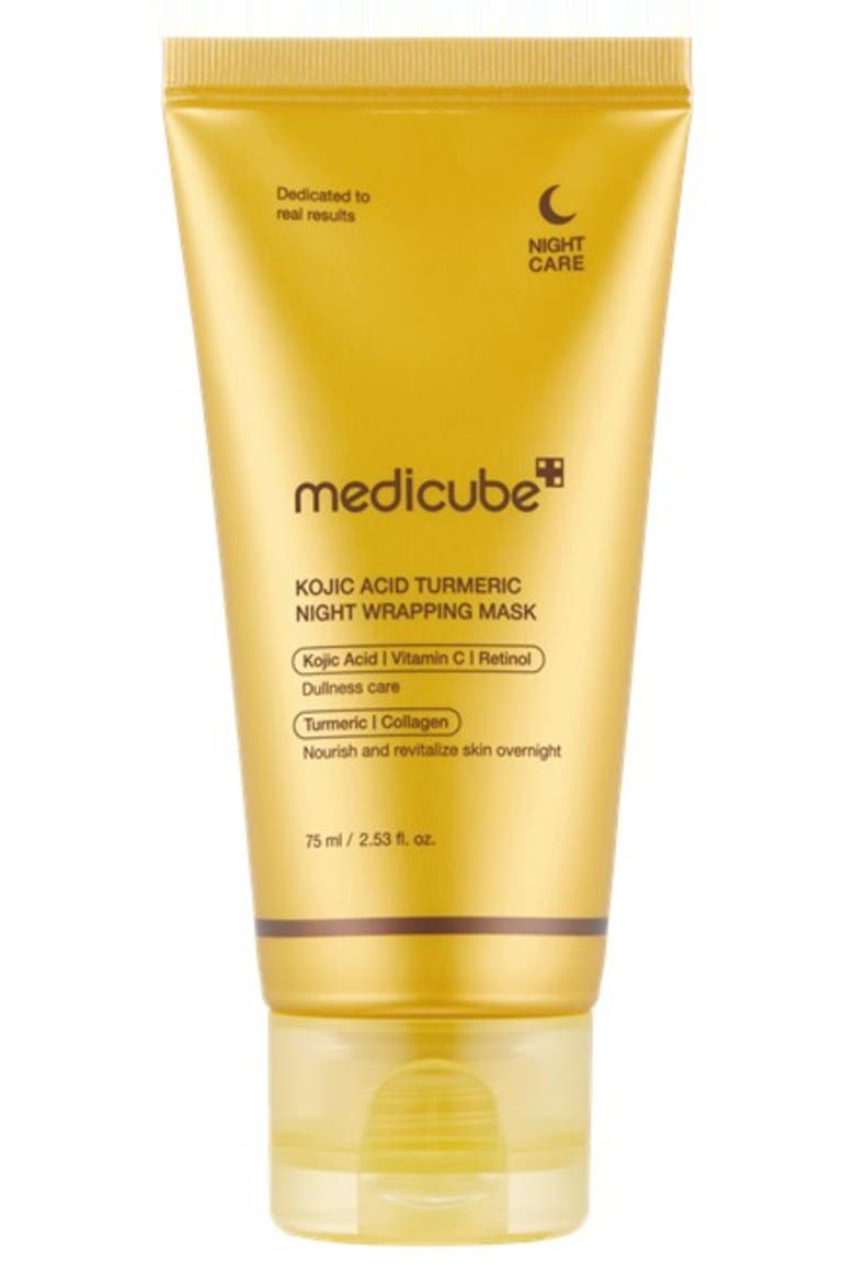 Kojic Acid Turmeric Night Wrapping Mask, Main, color, YELLOW