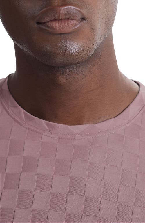Bugatchi Geo Textured Cotton T-shirt In Pink