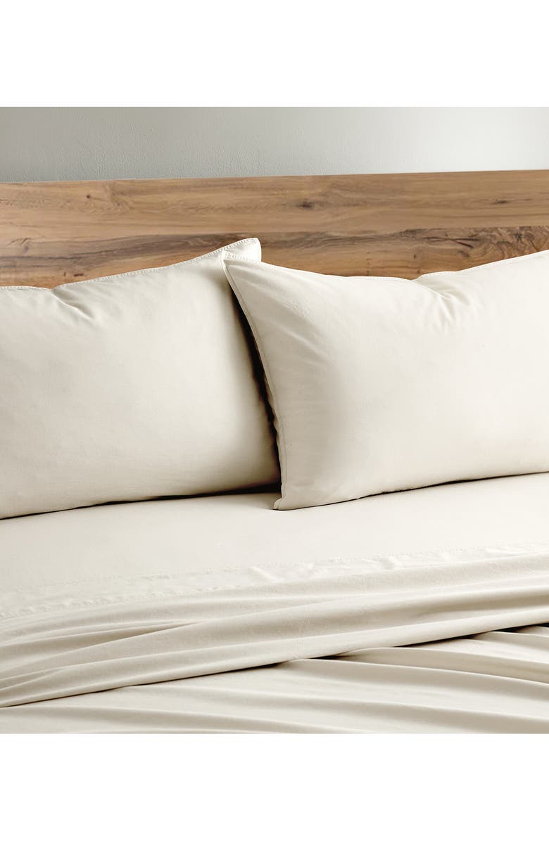 DKNY Vintage Washed Cotton Sheet Set, Alternate, color, Khaki