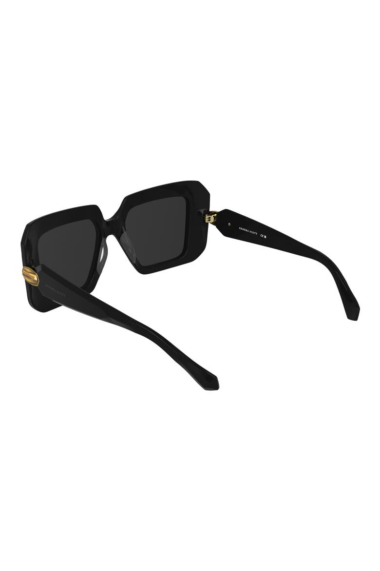 Brooke 54mm Square Sunglasses, Alternate, color, BLACK