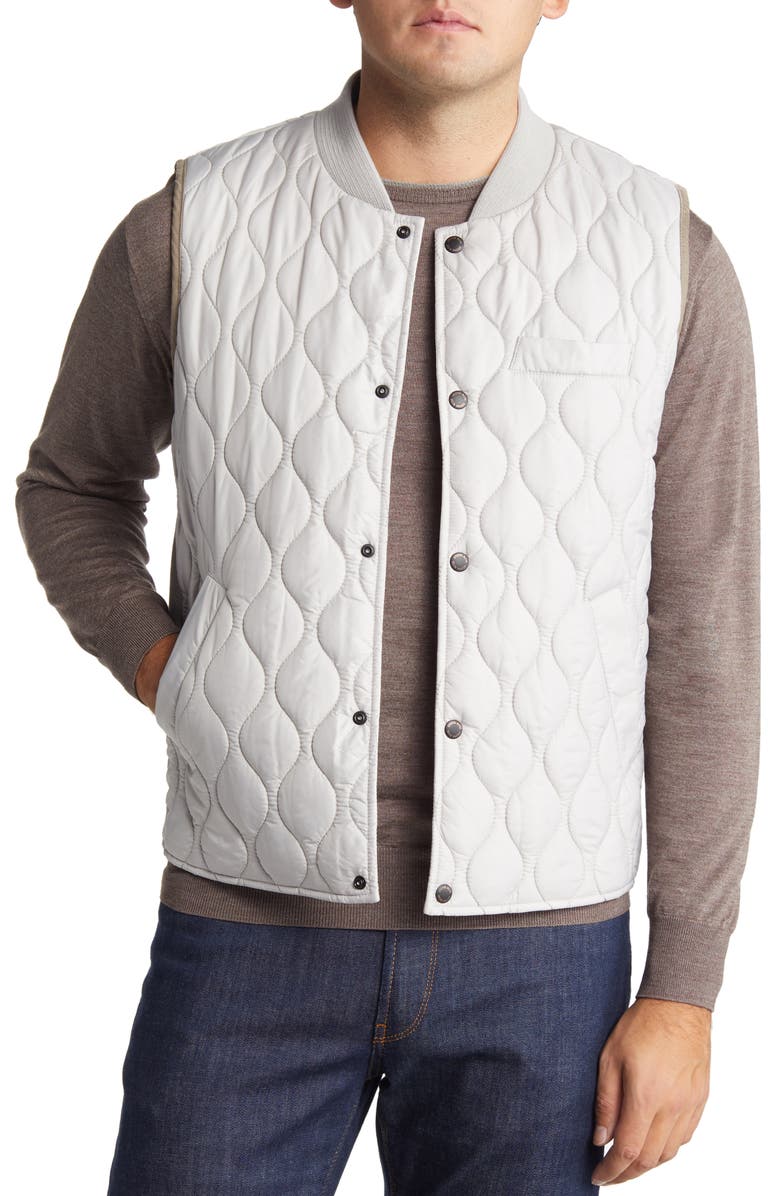 Stone Rose Water Repellent Puffer Vest, Main, color, 