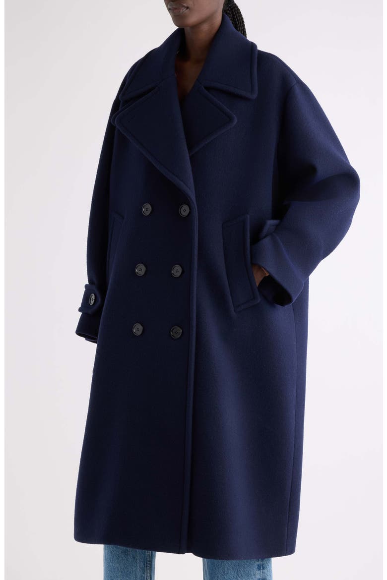 Iconic Soft Wool Blend Coat, Alternate, color, EVENING BLUE