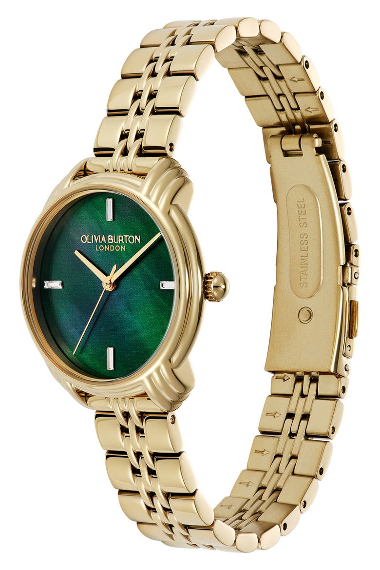 Art Deco 2.0 Bracelet Watch, 30mm, Alternate, color, GREEN