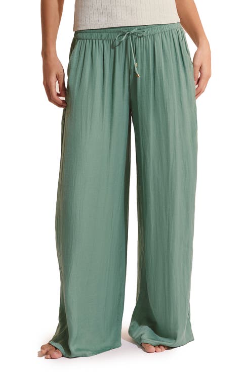 Cheeta Wide Leg Pajama Pants