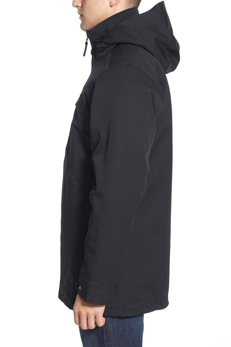 'Tres' 3-in-1 Parka, Alternate, color, BLACK