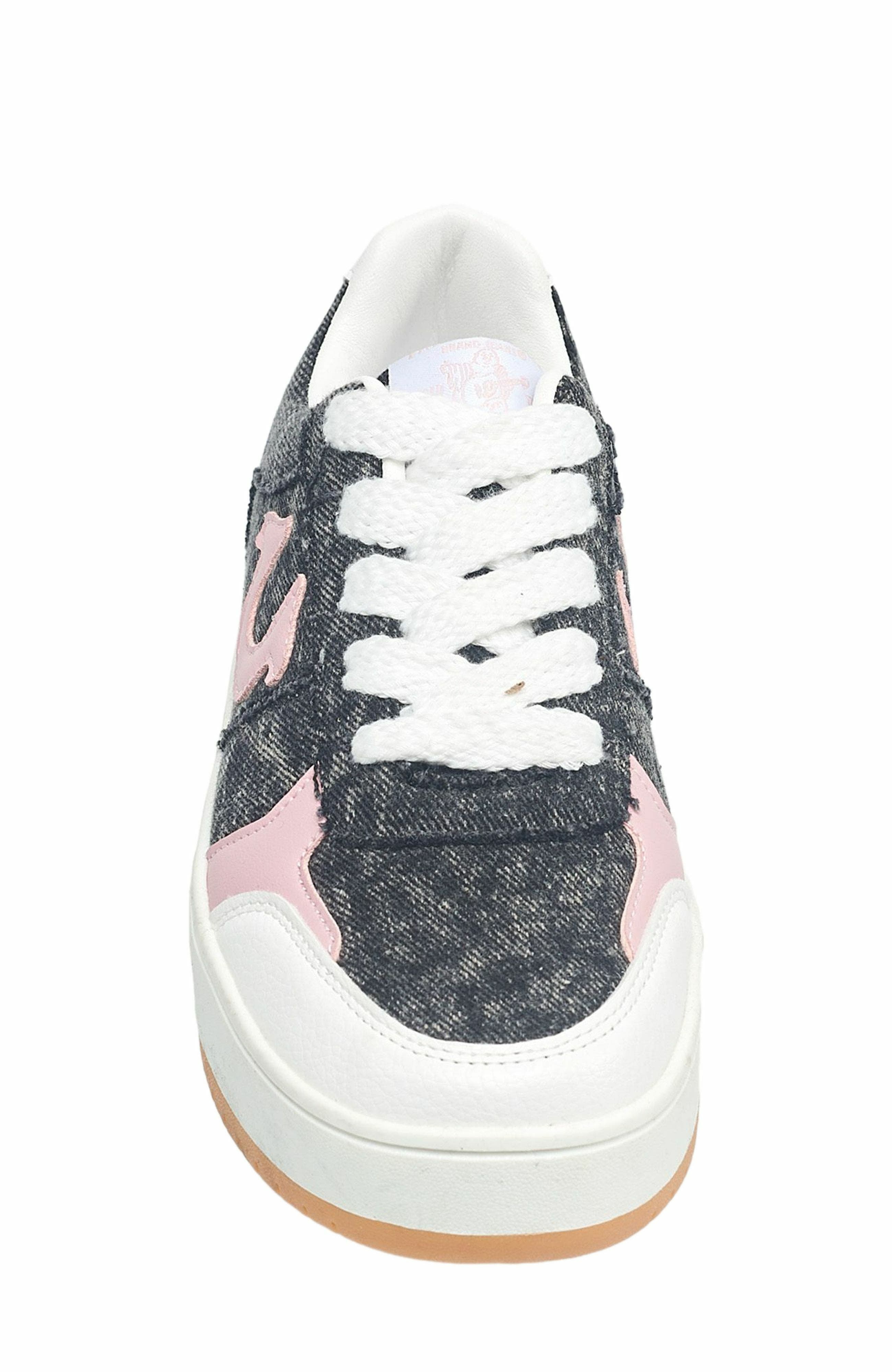 True Religion Kim Logo Sneaker, Alternate, color, Black