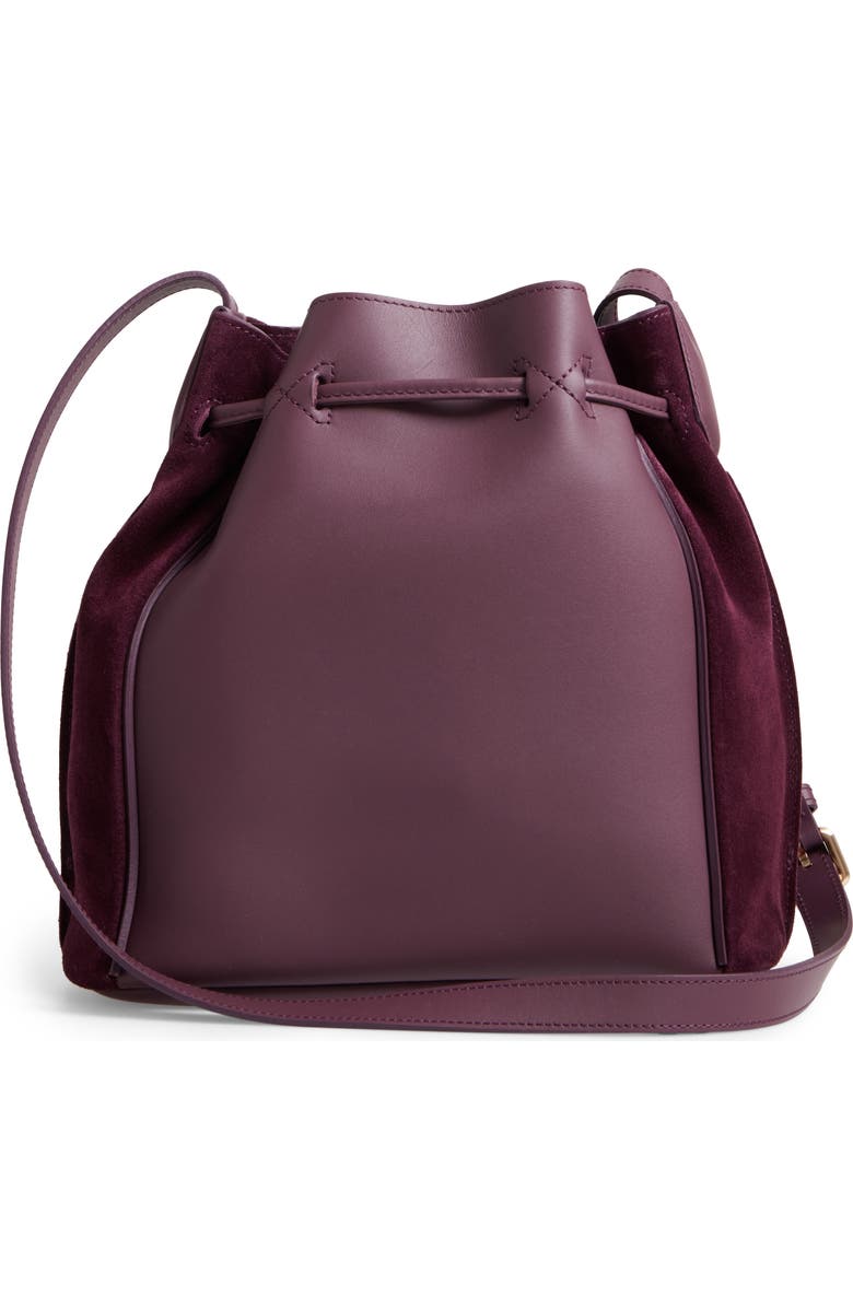 Longchamp Penelope Fantasie Leather Bucket Bag, Alternate, color,