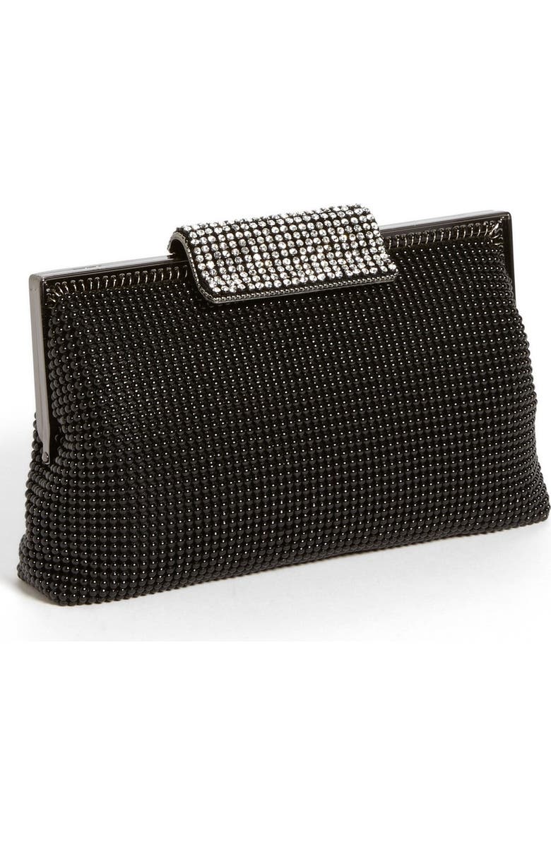 Whiting & Davis Crystal Frame Clutch, Main, color,