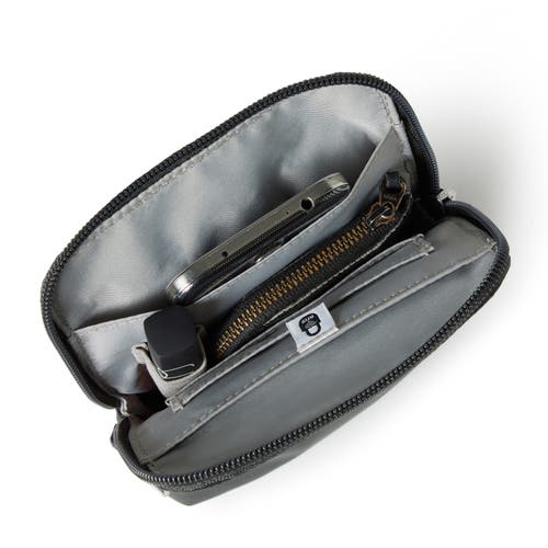 Baggallini Securtex Anti-theft Activity Small Crossbody Bag In Gray